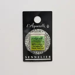 Акварельна фарба Sennelier, полукювета, S1, Фтало-зелений світлий (Phthalo. Green Light)