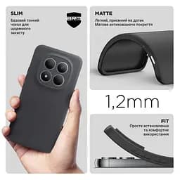 Чехол-накладка для смартфона Xiaomi Redmi Note 15 Pro Plus 5G Poco M8 Pro 5G, противоударный, силиконовый, термополиуретановый (ТПУ), с защитой камеры и корпуса, черный, защита всего корпуса, ArmorStandart (ARM89717) - мініатюра 3