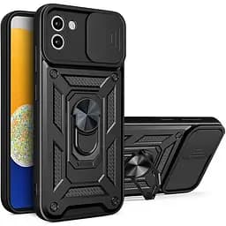 Чохол Ummi Camshield Serge Ring для Samsung Galaxy A03 Чорний / Black