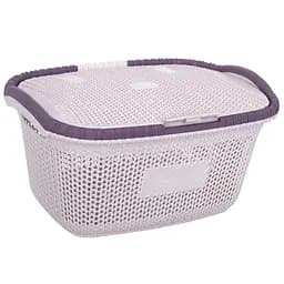 Кошик для білизни Violet House Віолетта Powder, 28 л, рожевий (1002 Віолетта POW 28 л)