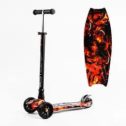 Самокат Maxi Best Scooter 59х15х30 см Різнобарвний 000231320 - мініатюра 2