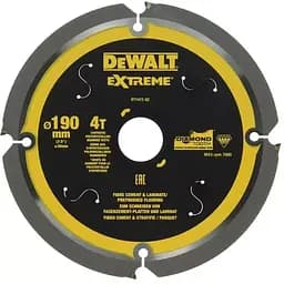 Диск пиляльний DeWalt універсальний 190 х 30 мм 4 зуба (DT1472)