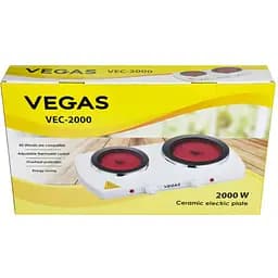 Електроплита Vegas VEC-2000W керамічна двоконфорочна (VEC-2000W) - мініатюра 4