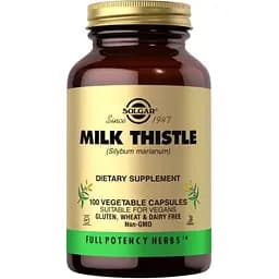 Натуральна добавка Solgar Milk Thistle, 100 вегакапсул