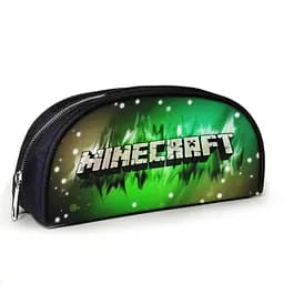 Пенал школьный Minecraft Крипер 23х10х8 см с принтом для мальчика (02836)