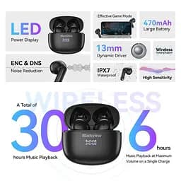 Навушники Blackview AirBuds 7 Black (6931548310235) - мініатюра 9