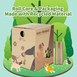 Пакети для прибирання за тваринами ECO-FRIENDLY біорозкладні 540 шт з ароматом лаванди та диспенсером. - мініатюра 4