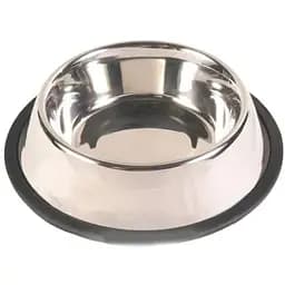 Миска для собак Trixie металева з гумовою кромкою 2.7 л 32 см (24855)