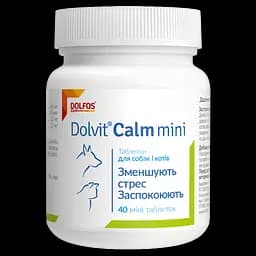 Успокаивающее средство Dolfos Dolvit Calm Mini для кошек и собак малых пород 40 таблеток
