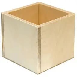 Стакан Rosa Talent деревянный 8х8х10 см