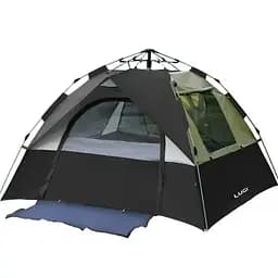 Палатка туристическая Lugi LU-016B на 2-3 человека 200*195*140 см черный