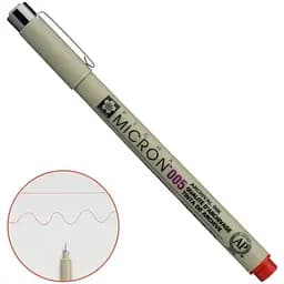 Линер Pigma Micron (0.05) 0.2 мм Красный Sakura