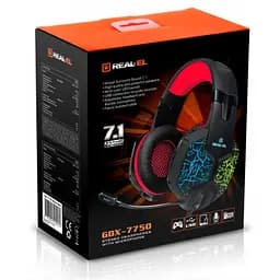 Навушники Real-El GDX-7750 Black-Red (GDX-7750 Black-Red) - мініатюра 12