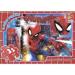 Детский пазл "Человек-паук" G-Toys SM893 плакат 35 элементов