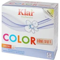 Пральний порошок Klar EcoSensitive Color органічний для кольорових тканин 1.375 кг