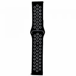 Ремінець Nike Sport 22 мм Watch Gear S3/Xiaomi Amazfit Чорний/Grey