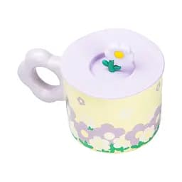 Чашка керамічна Happy Life Flowers з кришкою жовта 300 мл HP7196Y - мініатюра 3