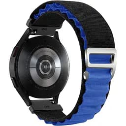 Браслет NormalCloth Wave для Samsung Galaxy Watch 42mm - чорно-синійширина кріплення 20ммнейлоновийWatchbands (W38-3WB49993455)