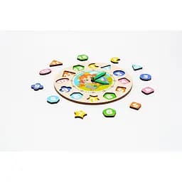 Сортер PuzzleOK Годинник Puz-22934 для дівчаток дерев'яний - мініатюра 3
