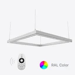 Димуємий світлодіодний світильник X-LED 80ВТ квадрат ral (440*440*43) LSNK-80dc