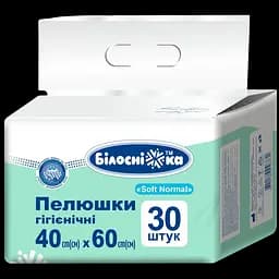 Пелюшки гігієнічні Білосніжка Soft Normal 40 х 60 см 60 шт (2 уп. х 30 шт.) - мініатюра 2