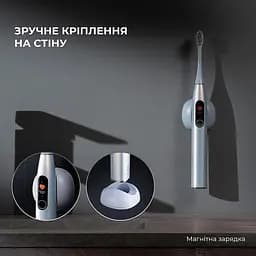Електрична зубна щітка Oclean X Pro Digital Electric Toothbrush Purple - мініатюра 8