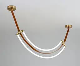 Люстра подвесная светодиодная Valeso THD63224-1200 45W коричневая