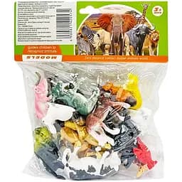 Игровой набор фигурок Дикие животные Bambi B15 18 шт в пакете