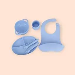 Набор силиконовой посуды для прикорма детей, 6 предметов, SKY