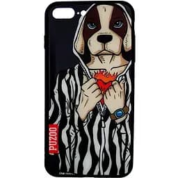 Чохол-накладка PUZOO Glass Printing with TPU Yuppie iPhone 7Plus /8Plus Uncle Deng