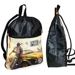 Рюкзак-мешок для обуви,спортивной формы Пабг "PUBG" детская сумка для сменки с расширителем (01351)