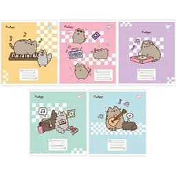 Нотний зошит Yes А5/12 Pusheen in music упаковка 25 шт. (766260)