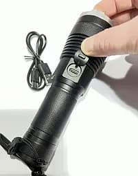 Ручний ліхтар BL-A75-P90 zoom + Type-C + 26650 (3xAAA) 5 режимів - мініатюра 5