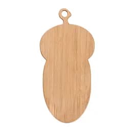 Доска кухонная разделочная деревянная из бука в форме желудя 39х19 см, Woodly Бежевый 86493