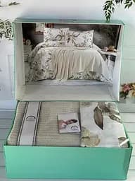 Постільна білизна з в’язаним пледом Bej Romeo Home pbe0051437