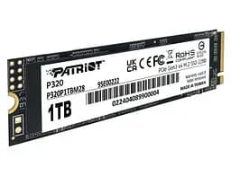 Твердотільний накопичувач SSD Patriot 1Tb, P320, PCI-E 3.0 x4, M.2 2280, 3D TLC, 3000/2200 МБ/с teh0019785 - мініатюра 3