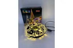 Гірлянда нитка на котушці, від мережі, 50м, 240LED, теплий білий/ Світлодіодна LED гірлянда на ялинку - мініатюра 2