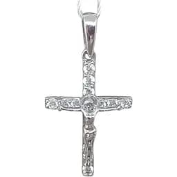 Золотий хрестик Імперія золота Розп'яття Христа з фіанітами. КР298БИ