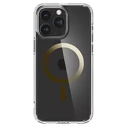 Чохол Spigen Ultra Hybrid MagFiдля iPhone 15 Pro (6.1") Gold ACS06718 прозорий протиударний - мініатюра 3