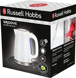 Russell Hobbs Електрочайник 26381-70 Groove, білий - мініатюра 8