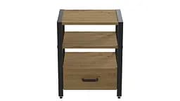 Тумба універсальна Ferrum-decor Вів'єн 1/1 50x41x40 чорний ДСП Дуб Артізан 16мм (FRD-104141) - мініатюра 3