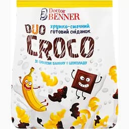 Завтрак Doctor Benner Duo Croco со вкусом банана и шоколада 400 г