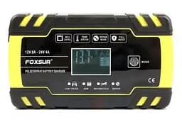 Зарядний пристрій для автомобільного акумулятора Foxsur 12V-8A/24V-4A 12V-8A - мініатюра 2