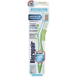 Зубна щітка дитяча Biorepair Досконала чистка Junior 6-12 років середня зелена