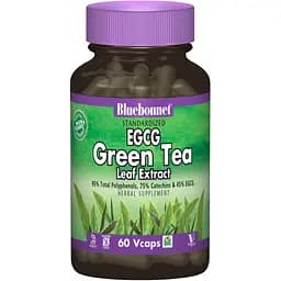 Экстракт листьев зеленого чая Bluebonnet Nutrition EGCG 60 гелевых капсул