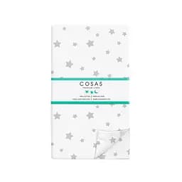 Комплект постільної білизни Cosas Grey stars CS5 Полуторний білий (StarGrey_El-Sky_160) - мініатюра 5