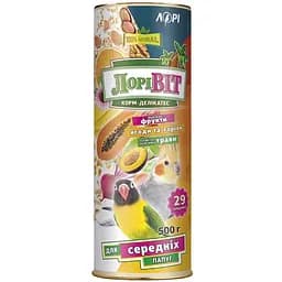 Корм для середніх папуг ЛоріВіт Корм-Делікатес повнораціонний 500 г
