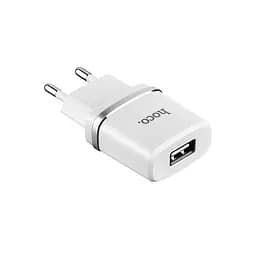 Блок живлення Hoco C11 1 USB-порт 1 Адаптер мережевий білий