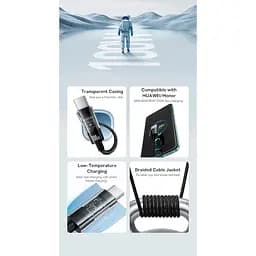 Кабель Baseus Gem Fast-Charging Cable USB to Type-C 100W 2m P10373002111-01 Black - мініатюра 7