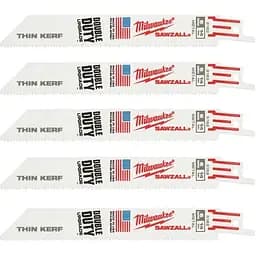 Полотно для шабельних пил THIN KERF MILWAUKEE, 150х1,8мм, (5шт), (метал)